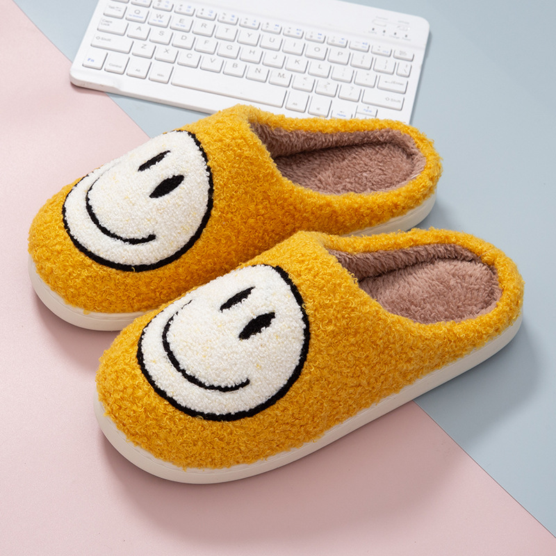 Factory Supply Warm Plush Slippers Home Cotton Slippers Home Autumn and Winter Thick Bottom Non-Slip Plush Slippers