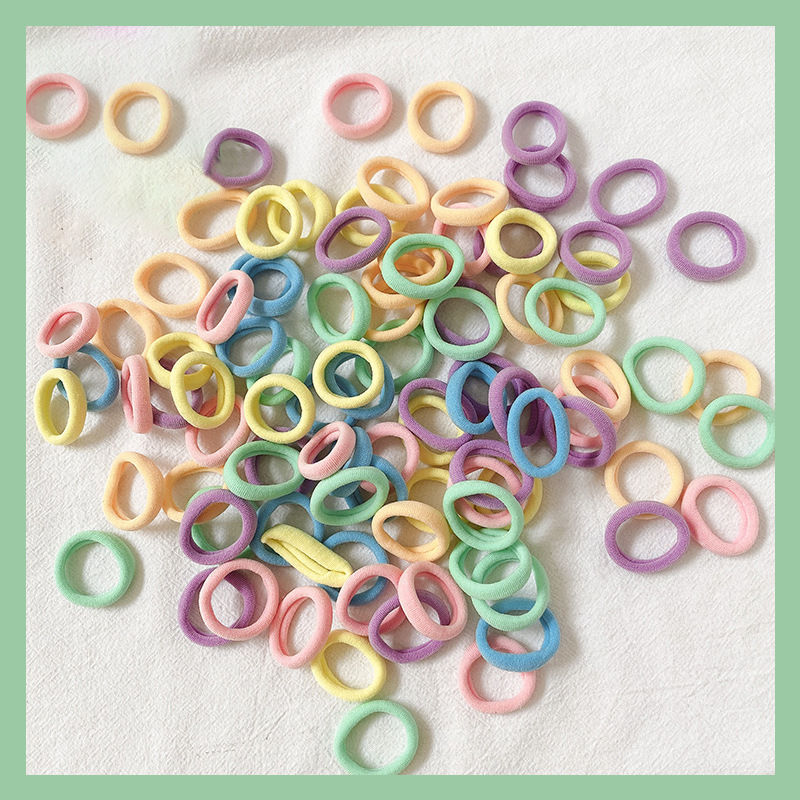 Children's Rubber Band Does Not Hurt Hair Elastic Hair Rope Female Hair Rope Girl Rubber Band Small Rubber Band Tie Hair Baby Hair Ring