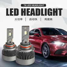 跨境热销T8双铜管大功率led汽车大灯灯泡适用原车改装升级远近光