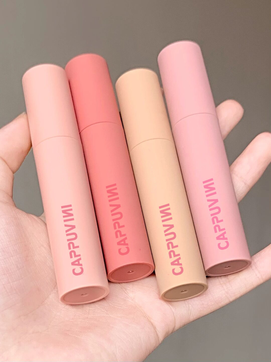 cappuvini卡泡维妮马卡龙唇泥唇釉奶油杏色口红平价学生碳烤栗子