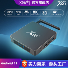X96 X6安卓11网络机顶盒RK3566 5GWiFi 蓝牙8K高清tv box电视盒子
