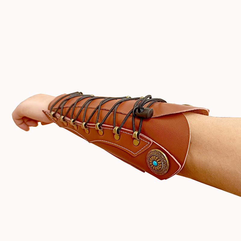 传统牛皮射箭护臂护具护指复合反曲弓箭蒙古射击护手汉服配件护腕