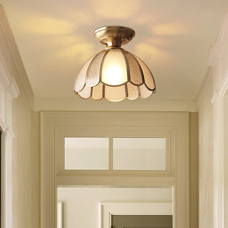 美式吸顶灯卧室过道走廊玄关入户阳台创意北欧灯具简约现代