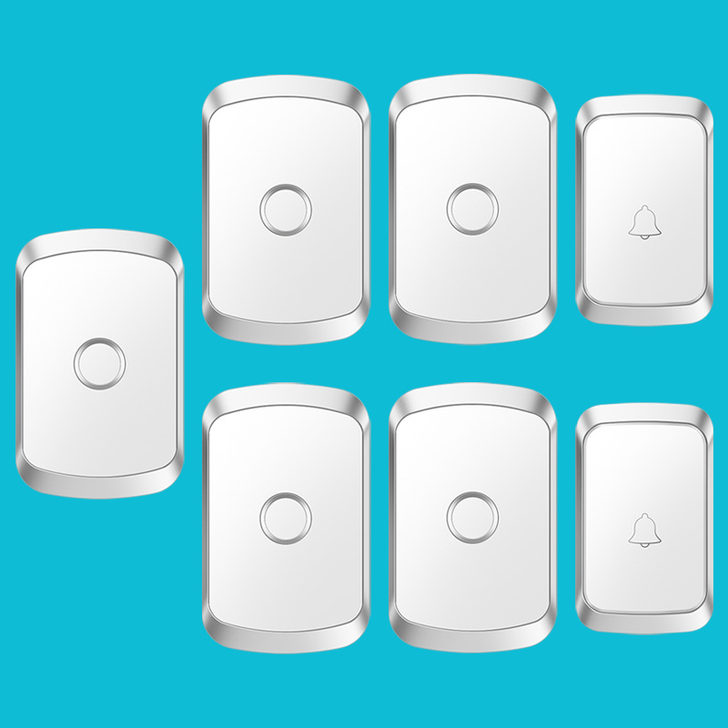 无线电门铃二拖五防水家用门铃远距离电子智能遥控门铃防水呼叫器