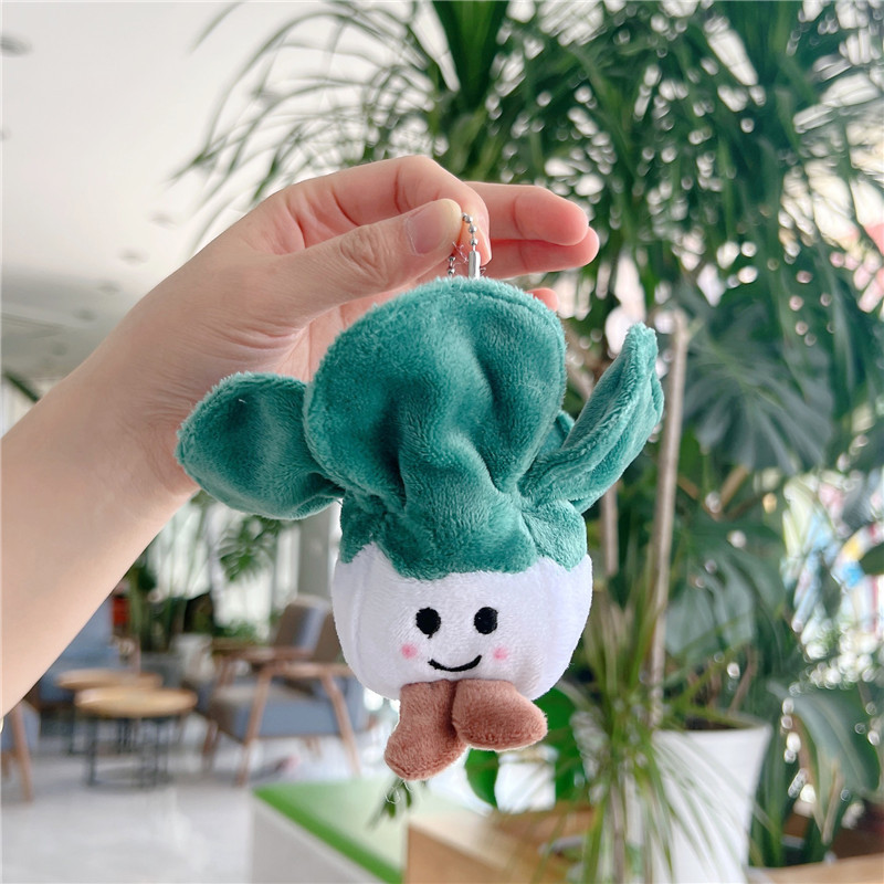 Creative Shape Cute Vegetable Doll Small Pendant Broccoli Cabbage Corn Bamboo Shoots Green Chinese Onion Plush Toys Wholesale