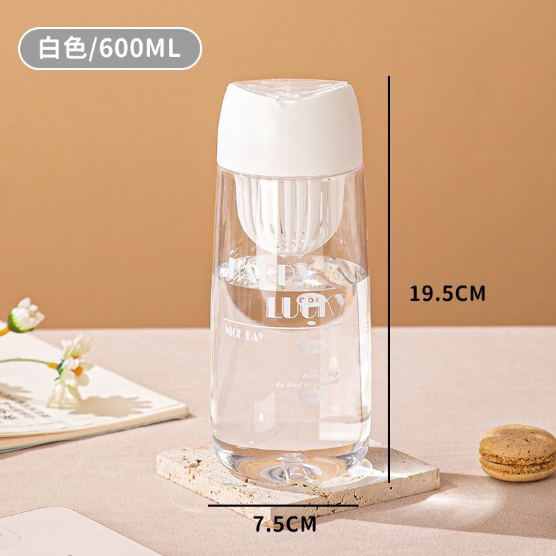 Summer Water Glass Simple with Lid Plastic Cup Good-looking Boys and Girls Adult Tea Sports High Temperature Resistant Medicine Box Cup