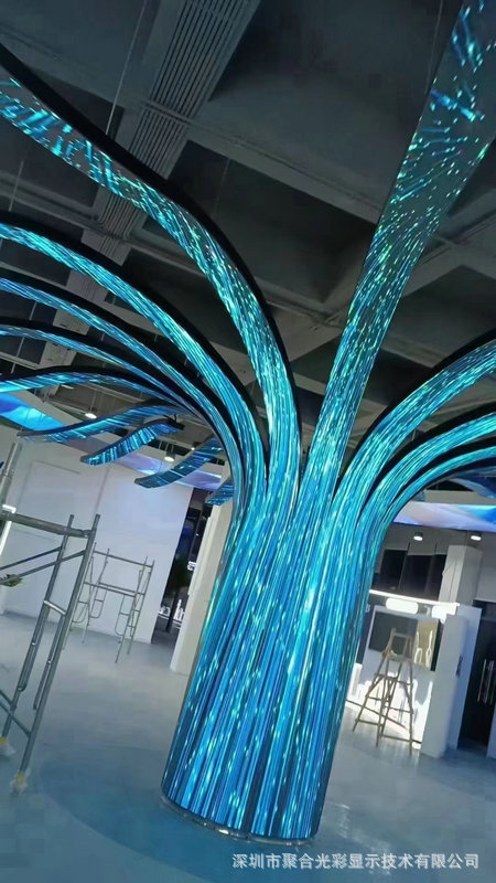 室内led异形屏幕户外不规则显示屏柔性屏全彩高清led柔性屏幕定做