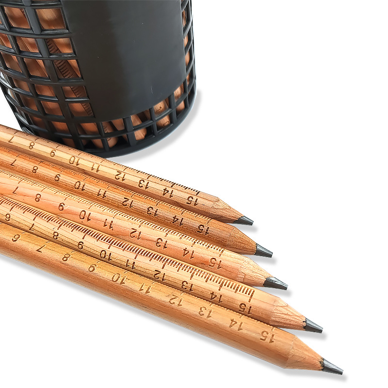 希达木粗铅笔 带刻度的希达木铅笔 尺子铅笔两用