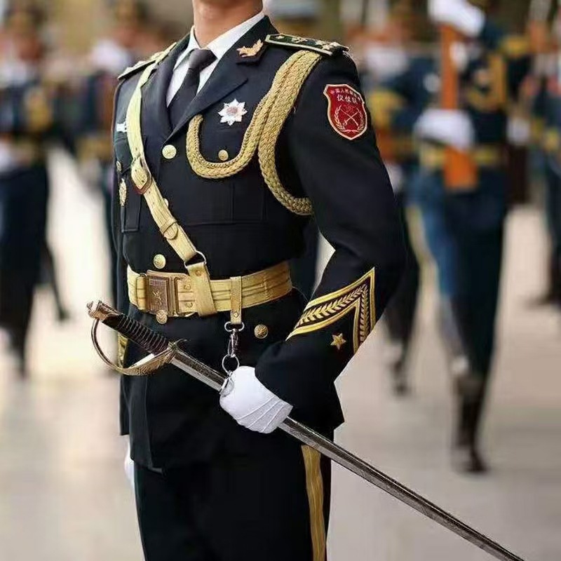 升旗仪式指挥刀 仪杖刀 国旗护卫队佩刀精典版 送皮挂扣 未开刃
