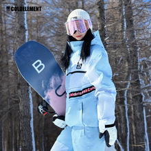 冷元素情侣滑雪衣防风防水单双板滑雪服女保暖透气雪服男滑雪夹克