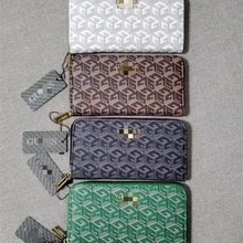 gs新款外贸欧美时尚女款手机拉链大容量长款手拿包带盒子钱包
