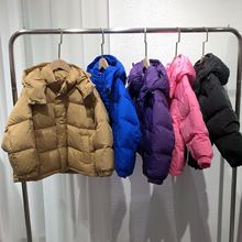 优品家 新款韩版中小童外套秋冬季童装男童女童面包服洋气羽绒服