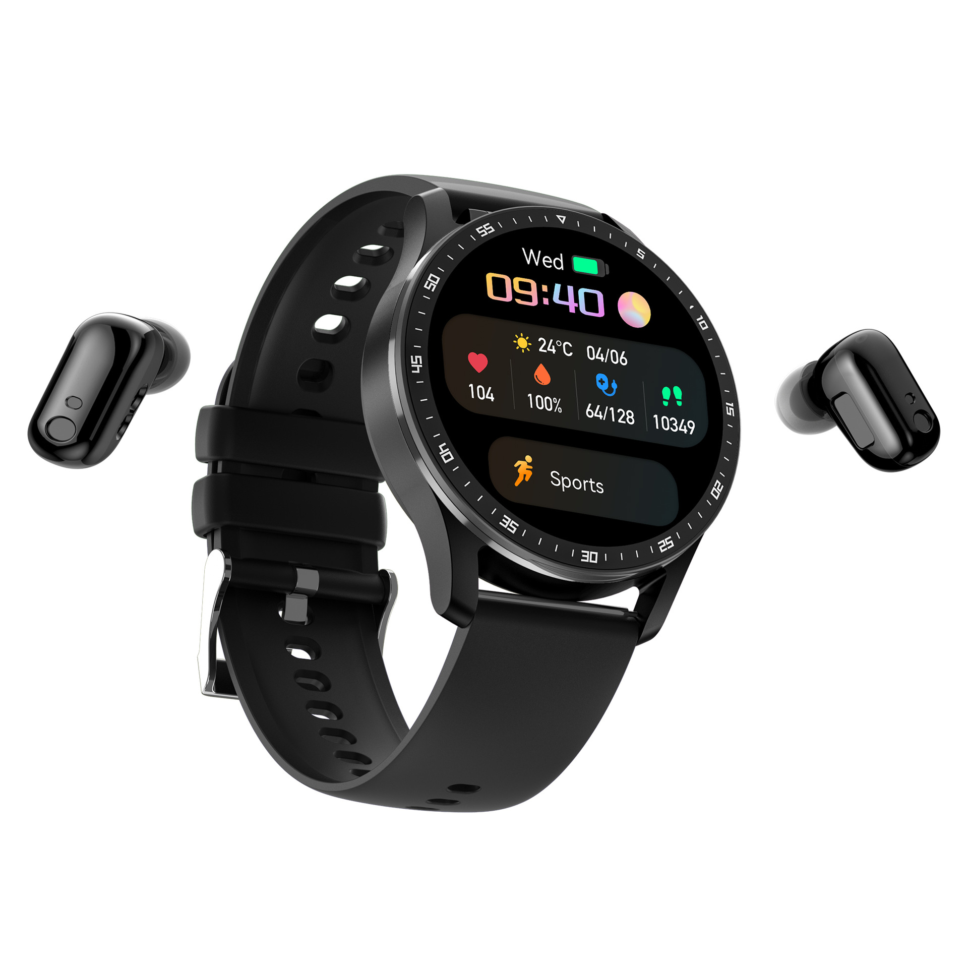 x7 earphone smart watch tws bluetooth calling music offline payment 1.32 large screen ip67 waterproof ultra-thin