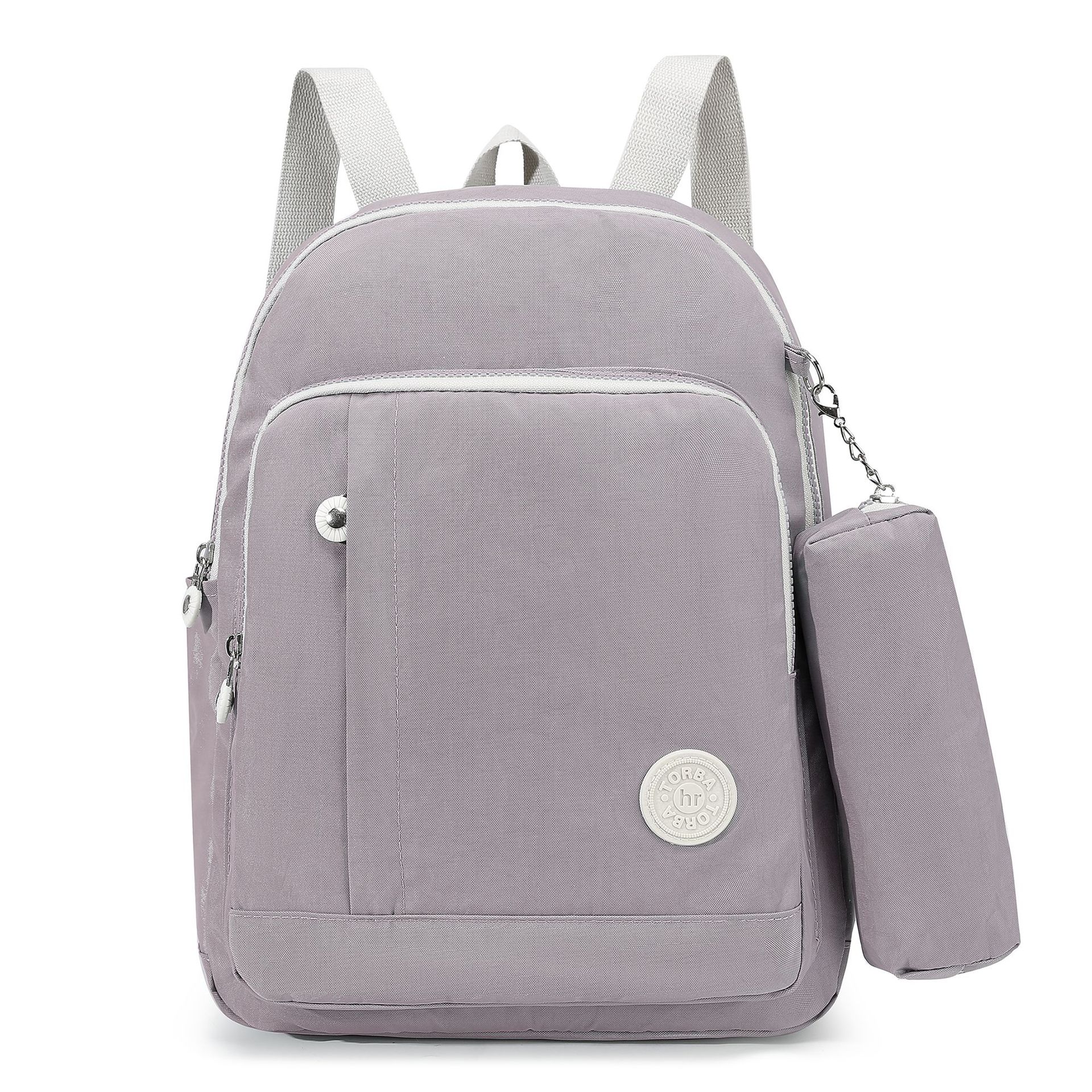 Casual Simple Backpack Large Capacity Schoolbags for Boys and Girls Pencil Case Cross-Border Fashion Leisure Travel Backpack Fashion