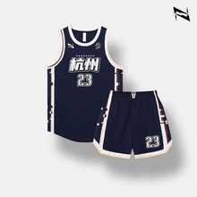 高端篮球服定制篮球服套装男球衣队服加厚速干面料透气2024新款
