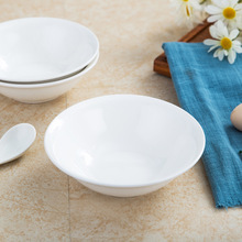 餐厅酒店微波炉碗商用日式沙拉碗纯白色饭碗汤碗面条碗斗碗