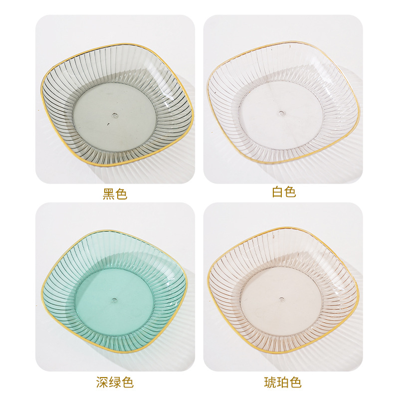 Creative Mid-Autumn Festival Household Fruit Plate Moon Cake Candy Plastic Tray Food Grade Snack Dried Fruit Plate Dish Gift