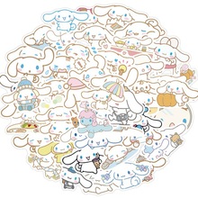 50PCS Cute Anime Cinnamoroll Waterproof Stickers Cartoon De1