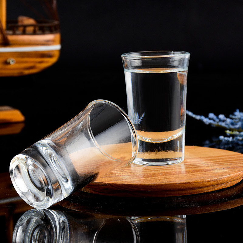 小酒杯家用套装白酒小号创意玻璃杯风ins风中式仿古45ml一两