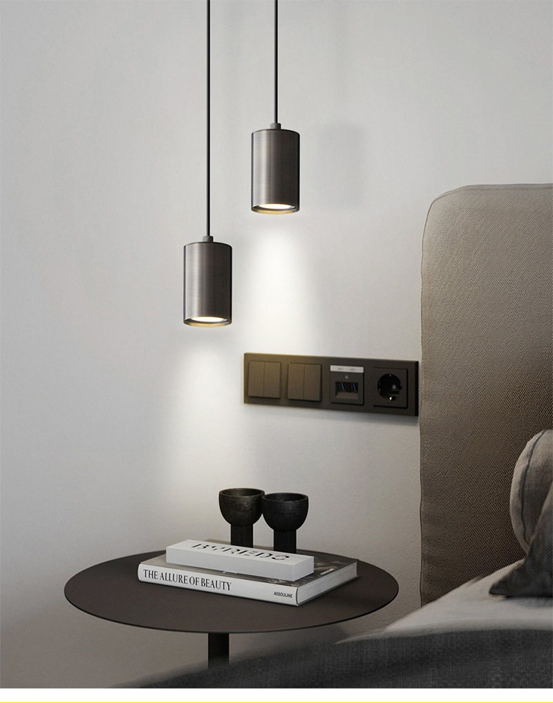 明装筒灯吸顶式圆柱形商场店铺过道办公室圆形无主灯长筒吊装射灯