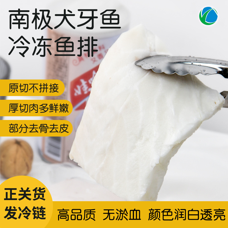 现货进口南极犬牙鱼鱼排银鳕鱼宝宝辅食炖汤批发小包装酒店餐厅