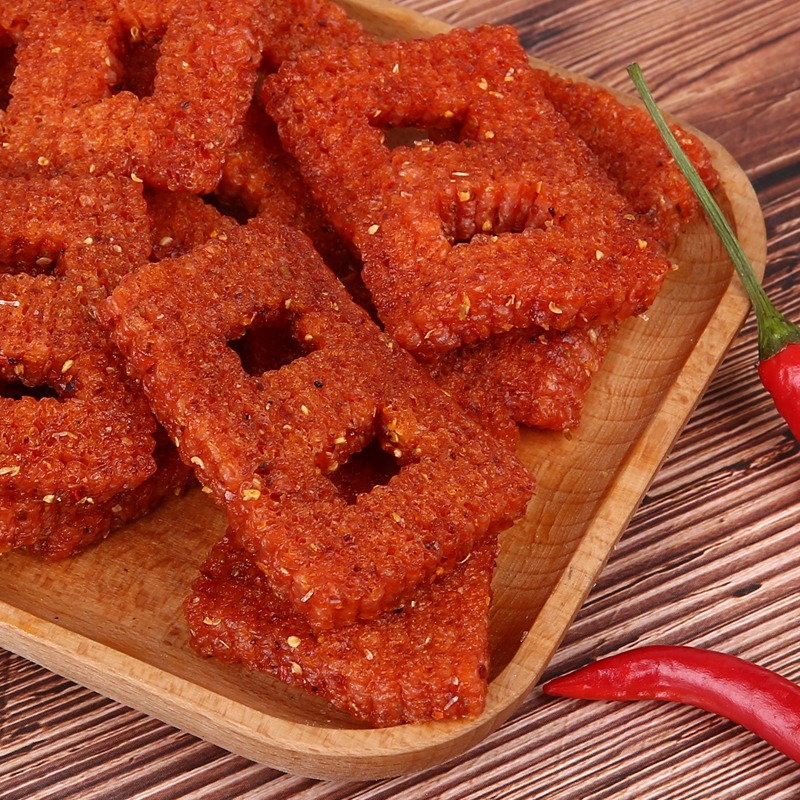 猪鼻子辣条那条手工香辣怀念童年小临时零食麻辣候小时候吃过