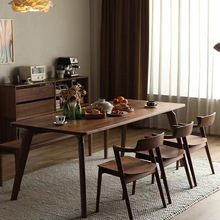 北欧实木书桌办公桌家用客厅餐桌工作台两用书房大板大长桌写字台