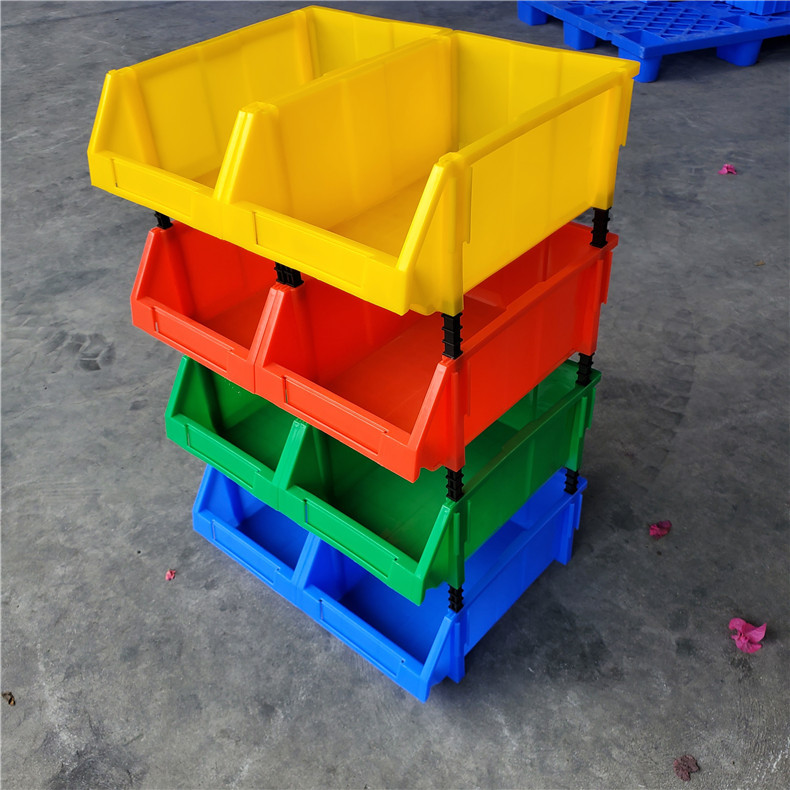 斜口货架物料盒 五金配件分类箱 组合式斜口零件盒