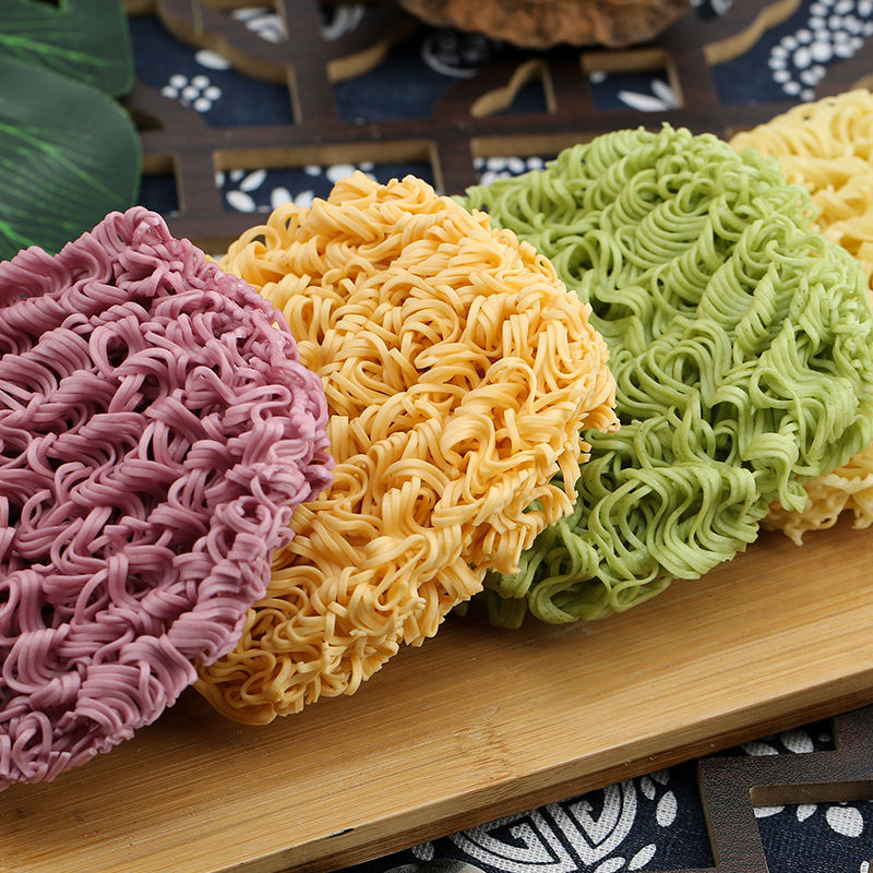 蔬菜面儿童早餐方便面面饼非油炸散装火锅面混合多口味面条整箱装