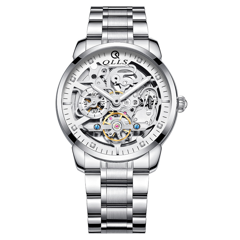 瑞士男表qlls新款高档手表品牌时尚多功能男士机械表防水夜光腕表