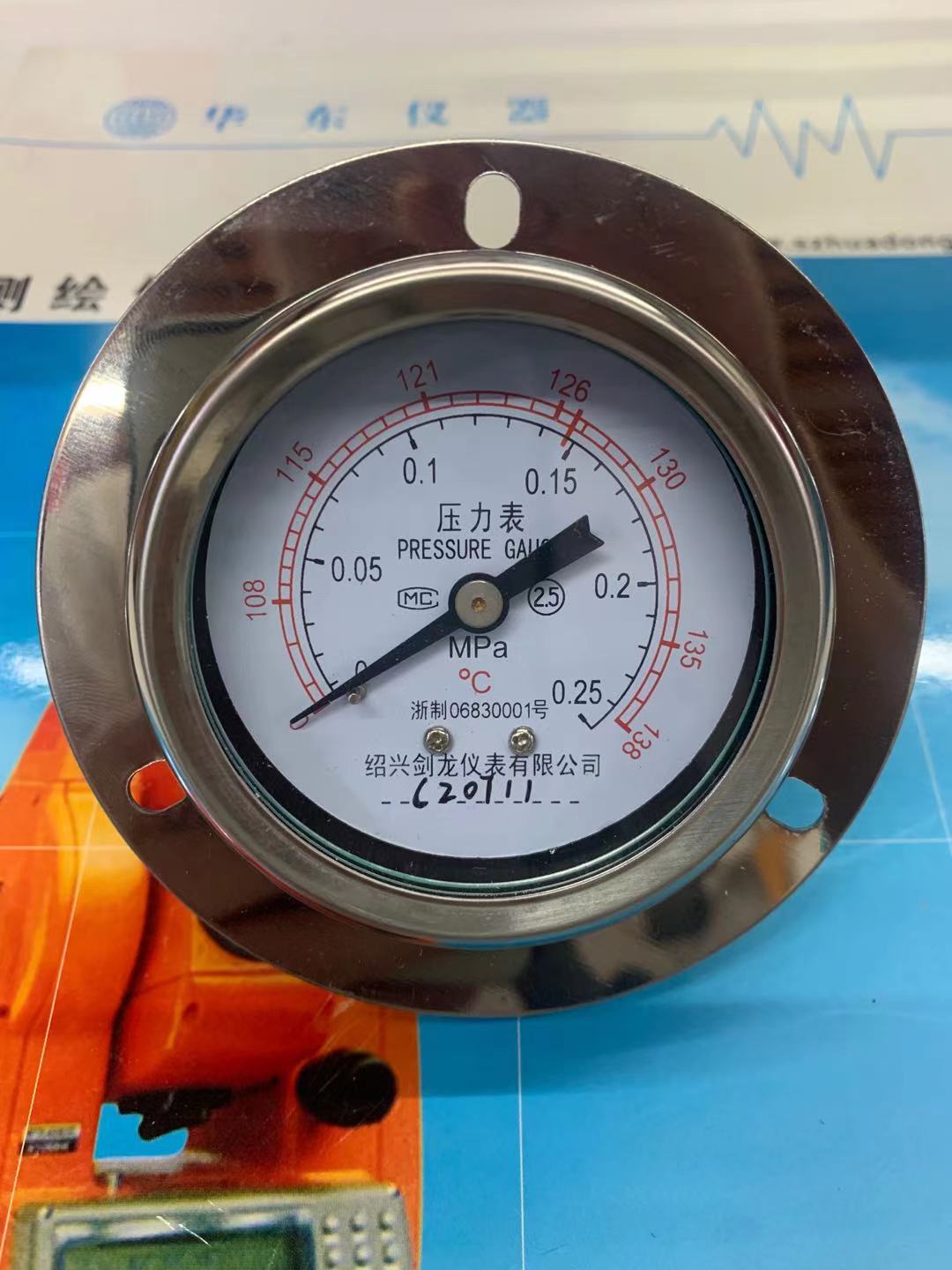 派澳全不锈钢灭菌器消毒锅高压锅医用双刻度压力表0-0.25mpa138