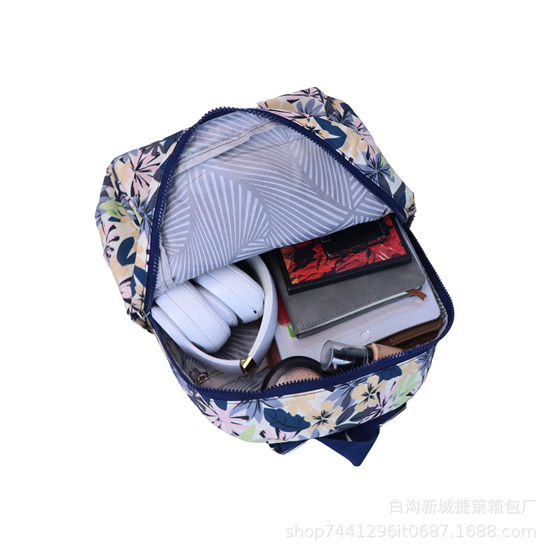 2024 New Backpack One Piece Dropshipping Pattern Cloth Three-Piece Schoolbag Simple Large Capacity Travel Backpack Fashion