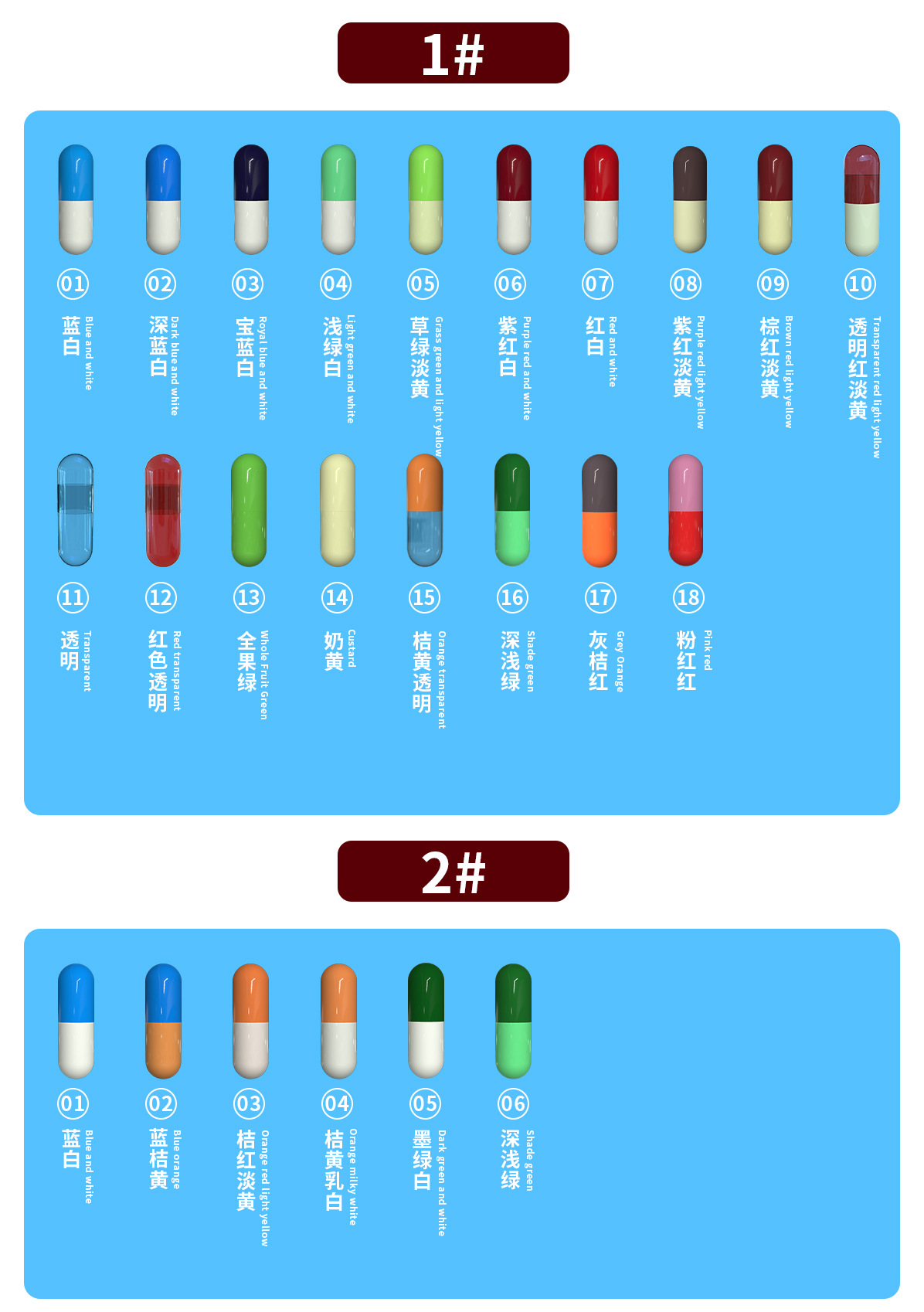 厂家供应胃融明胶空心胶囊壳 灌装药粉明胶空囊 1#10000粒袋装