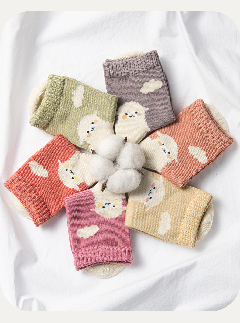 七巧板童袜儿童袜子春秋款精梳棉男孩棉袜男童女童秋冬季宝宝中筒