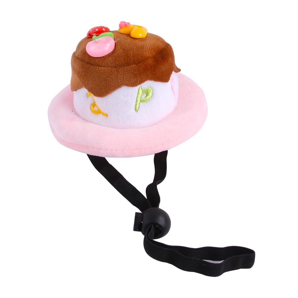 2023 New Pet Funny Headdress Dog Cat Halloween Hat Cake Party Headgear Funny Supplies