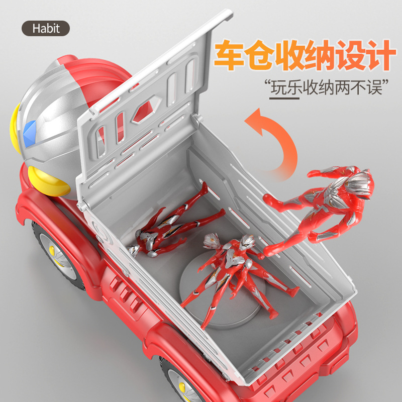 Tiktok Same Superman Large Monster Hand-Made Transport Vehicle Set Boy and Children's Toy Scooter Gift Wholesale