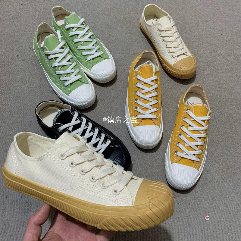 日本单冈山帆布鞋粗格调工装户外风格新款潮流日系外贸出口学生鞋