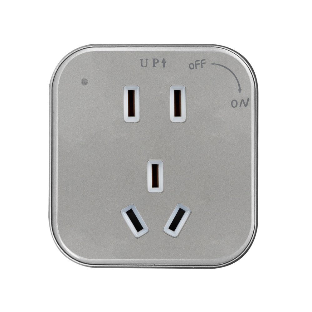 可移动轨道插座五孔插座10a方形usb适配器可变动的家用轨道插座