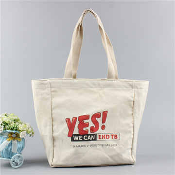 包包女大容量单肩手提帆布包休闲字母印花学生上课托特包定 制