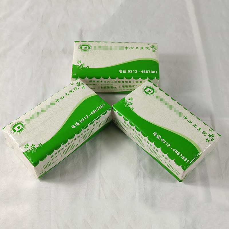 厂家商用广告纸巾100抽加油站银行宣传定 制抽纸塑料软包抽纸纸巾