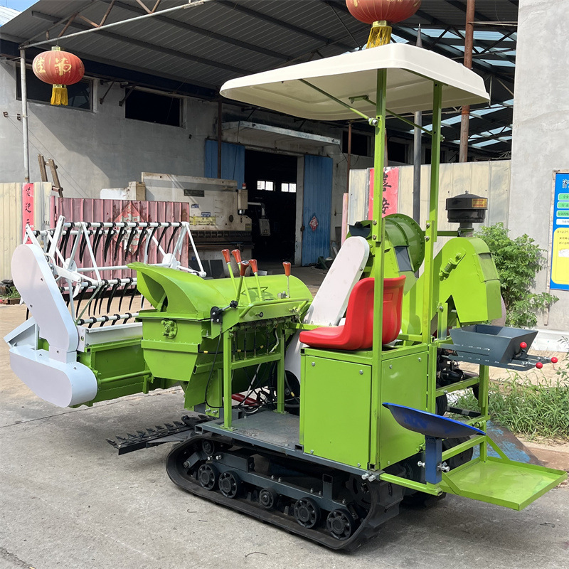 家用履带式大豆小麦收割机 水稻割晒机 谷子辣椒自走式割晒机