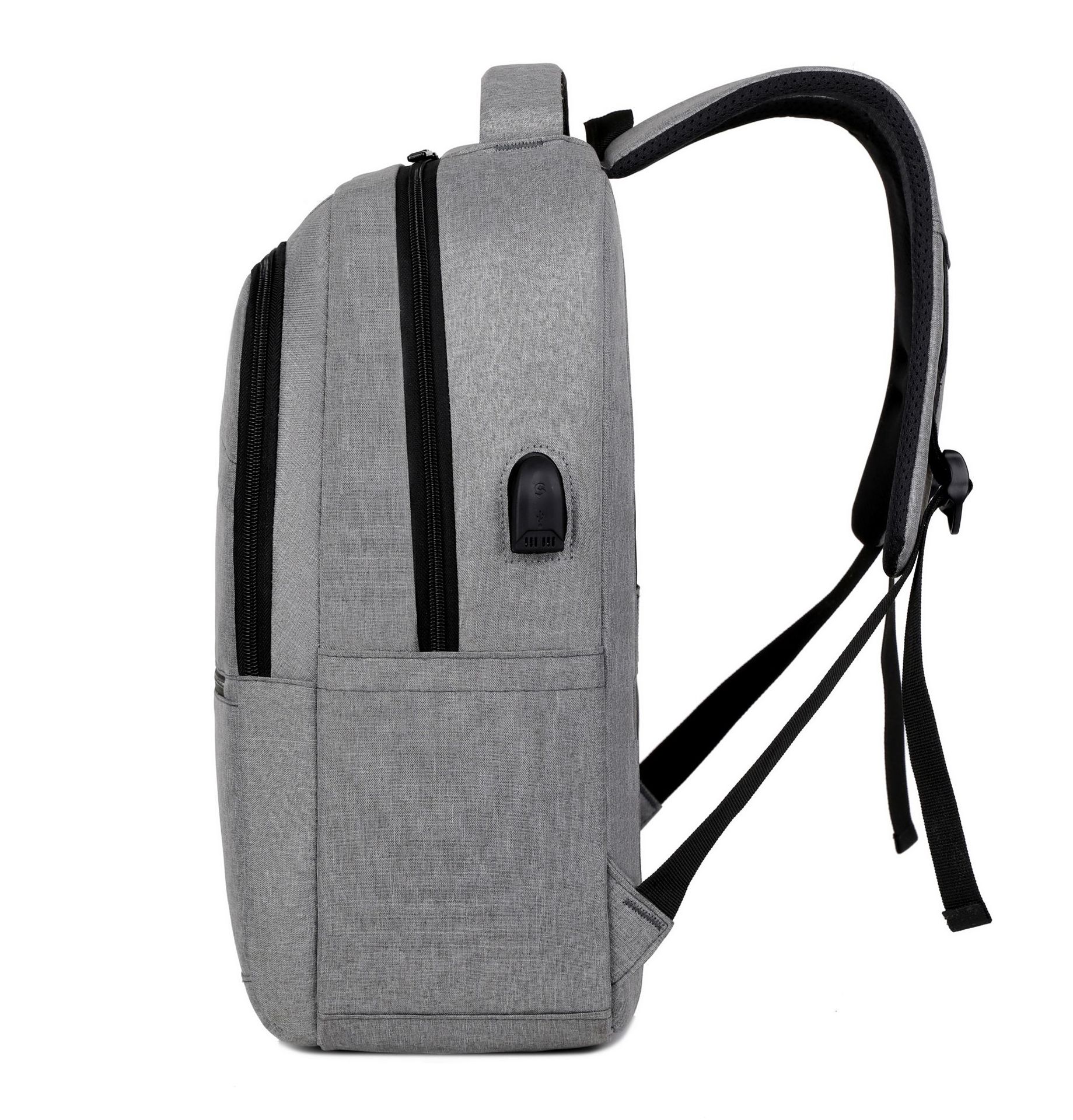 Cross-Border 2022 New Men's Backpack Large Capacity USB Charging Backpack Printing Logo Business Casual Computer Bag