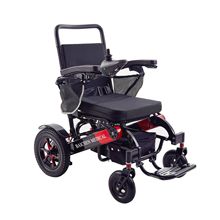 外贸出口货源EA8000红黑色铝合金轻便折叠助行器老年人电动轮椅