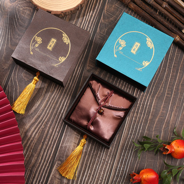 国潮风古法传承抽屉盒文玩手串盒佛珠盒手镯盒首饰包装盒玉镯盒子