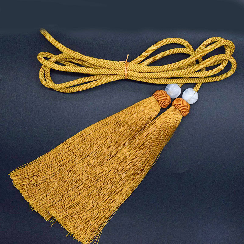 《惜物国风》复原明代汉服宫绦道袍腰绳圆领衫流苏腰带简约宫绦绳