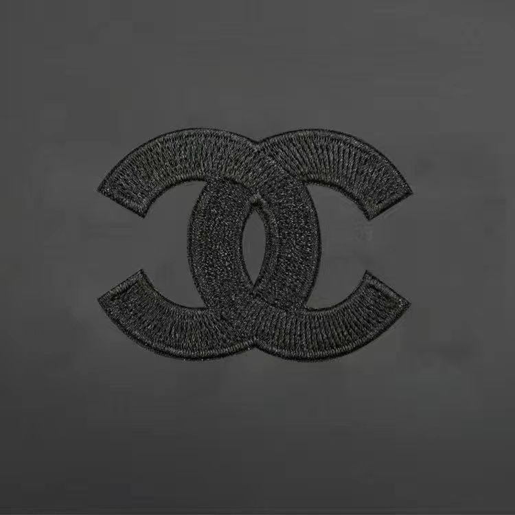 高端奢饰小香风补丁贴刺绣布贴衣服补洞贴花diy衣服贴花双c商标