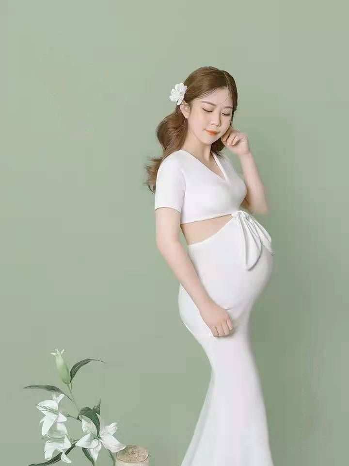 孕妇照道具闺蜜拍照服装姐妹装女森系超仙艺术照服装真拍照服新款