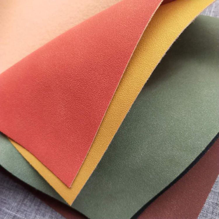 磨砂羊巴皮革面料pvc箱包手袋包装革粗羊吧磨砂皮a193绒感羊巴