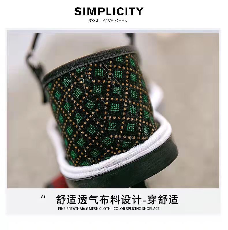 One Piece Dropshipping Women's Work Shoes with Buckle Strong Cloth Soles Ethnic Style Handmade Shoes Online Old Beijing Cloth Shoes