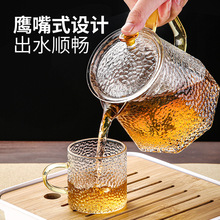 玻璃茶壶过滤泡茶壶家用单壶耐高温锤纹花茶电陶炉煮茶器茶具套装